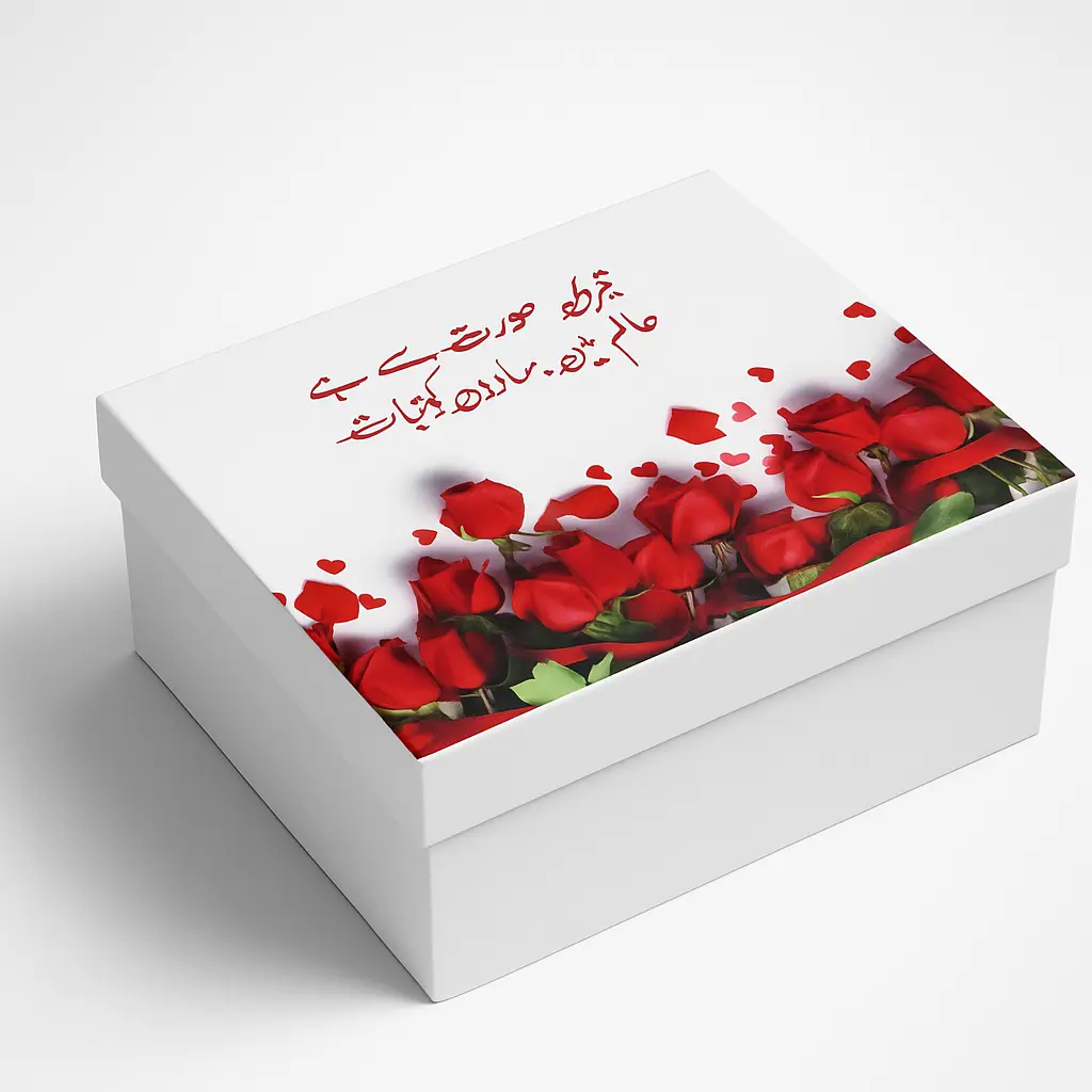 B10 47 (7.5"x9.5"x4") White Gift Box | Romantic Gift Box | Wedding Gift Box | Couple Gift Box 
