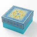 B04 02 (4"x4"x2") Blue Gift Box | Sweet Gift Box for 1/4kg