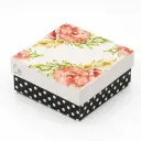 B04 15 (4"x4"x3") Black & White Gift Box | Sweet Gift Box for 1/4kg