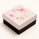 B04 19 (4"x4"x3") Black & White Gift Box | Sweet Gift Box for 1/4kg