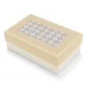 B07 07 (5.75"x3.75"x2") White & Cream Gift Box | Sweet Gift Box for 1/4kg