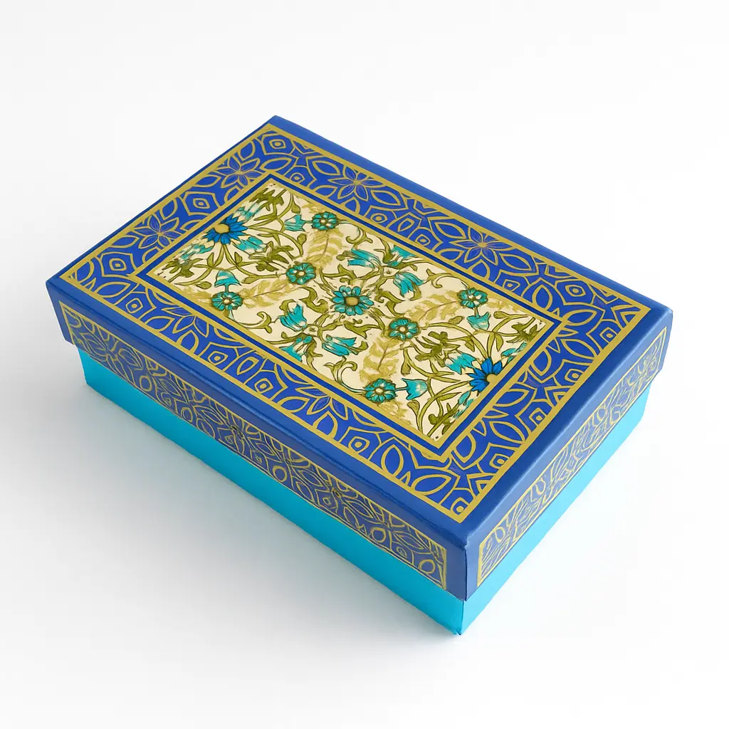 B07 09 (4"x6"x2") Blue Gift Box | Birthday Gift Box | Wedding Gift Box | Eid Gift Box