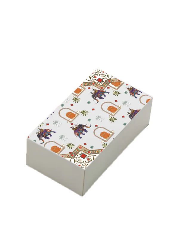 B14 03 (5.5"x9.5"x2") White Gift Box | Engagement Gift Box | Wedding Gift Box 