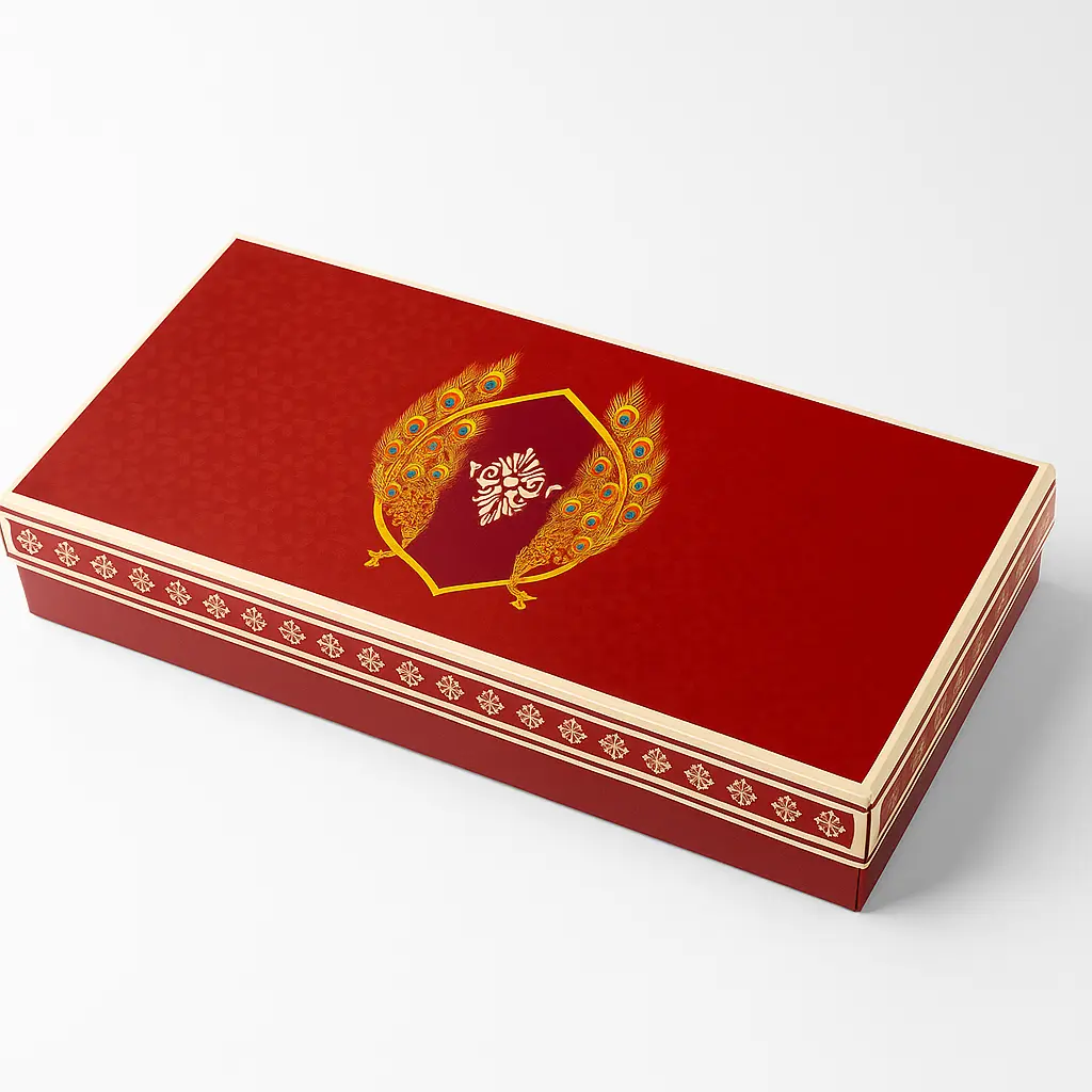 B29 01 (8.5"x8.5"x2") Red Gift Box | Sweet Gift Box for 1kg