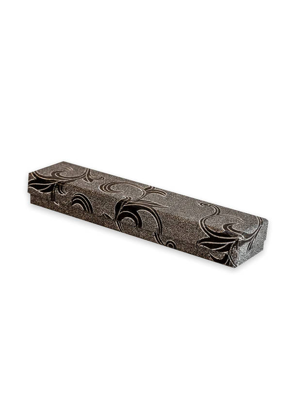 B06 02 (2"x8"x1") Black Sparkle Gift Box | Birthday Gift Box | Wedding Gift Box | Tie Box | Jewelry Box | Eid Gift Box