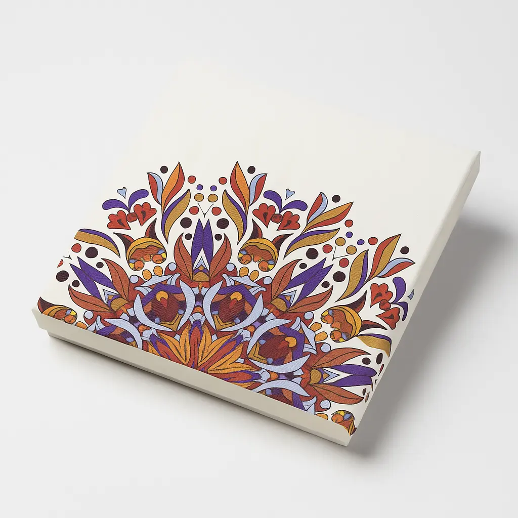 [B1306000000] B13 06 (8"x8.5"x1.5") White Gift Box | Eid Gift Box | Wedding Gift Box | Birthday Gift Box 