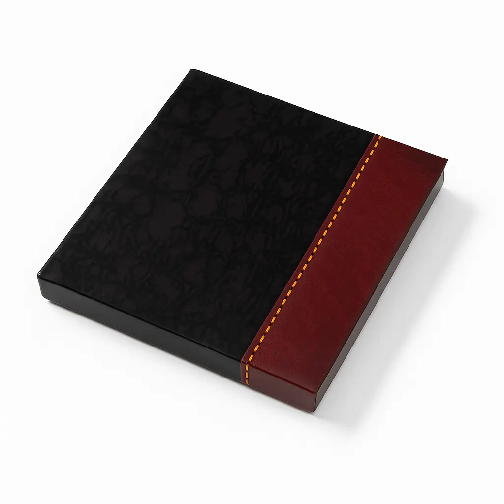 B13 11 (8"x8.5"x1.5") Black/Maroon Gift Box | Eid Gift Box | Wedding Gift Box | Birthday Gift Box | Corporate Gift Box