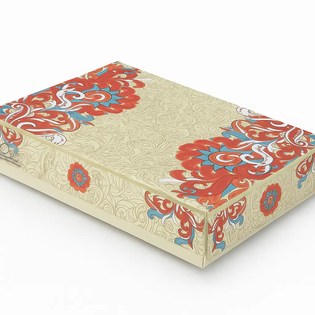 B18 03 (8.75"x13"x2") Beige Gift Box | Hajj Gift Box | Eid Gift Box | Wedding Gift Box | Birthday Gift Box