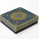 B22 01 (11.25"x11.25"x3") Blue Gift Box | Hajj Gift Box | Eid Gift Box | Wedding Gift Box | Birthday Gift Box