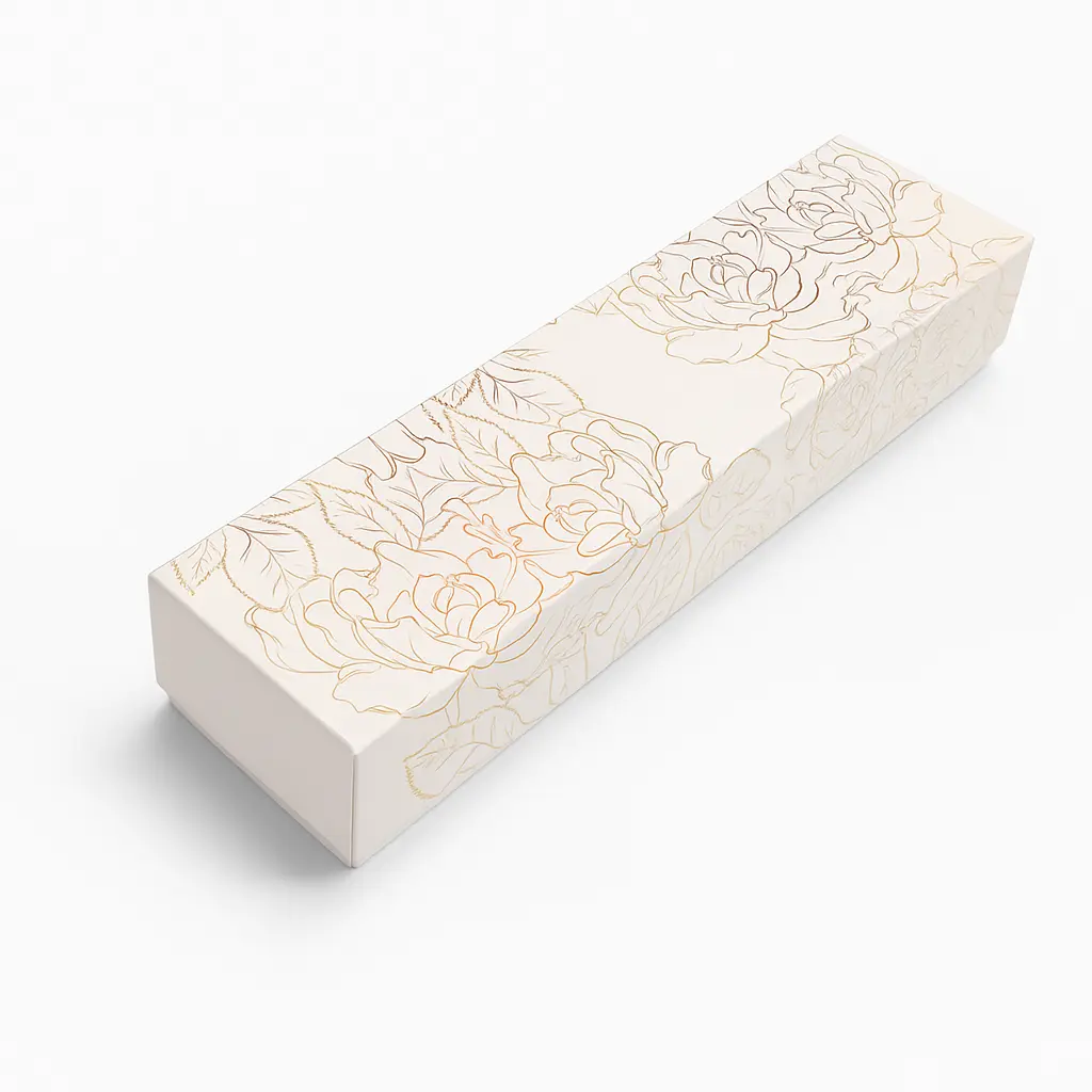 [B4501000000] B45 01 (4"x15.7"x2.5" Inches) White/Gold Gift Box | Wedding Gift Box | Birthday Gift Box | Eidi Box