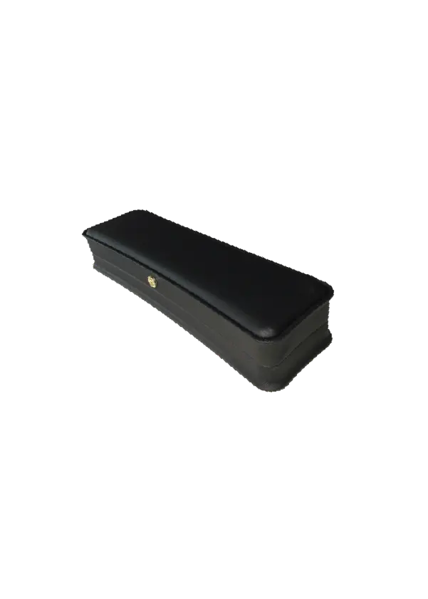 BJ02 BLACK | Sleek Black Long Jewelry Box for Bracelets & Watches