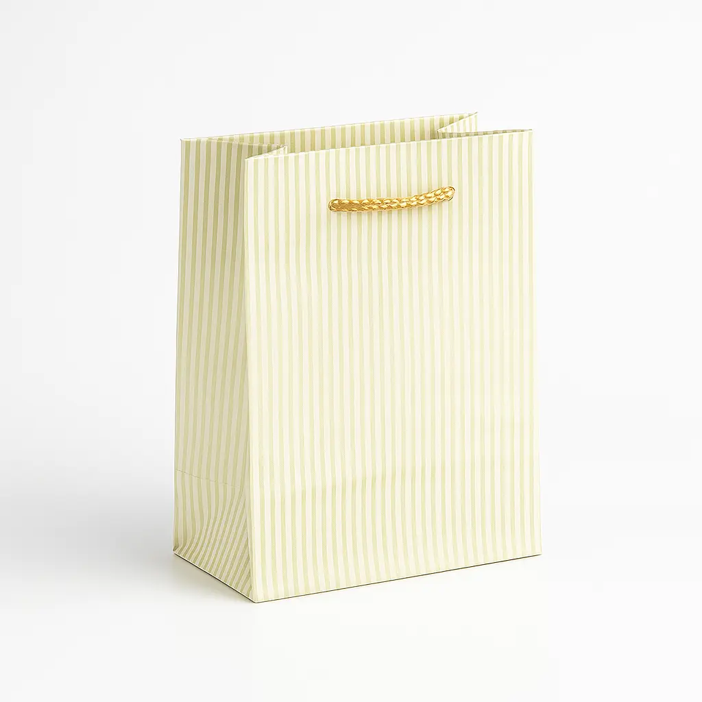 H01 03 (2.5"x4.5"x5.5") Striped Gift Bag | Perfect for Small Items, Treats, Party Favors, and Children's Gifts 