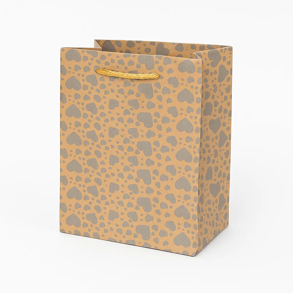[H0208000000] H02 08 (5"x5"x6") Kraft Brown Gift Bag | Perfect for Jewelry, Small Accessories, Favors, and Miniature Gifts