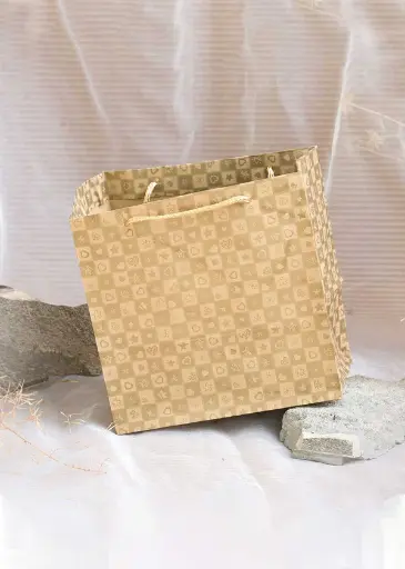 [H0319000000] H03 19 (5.5"x7.5"x7.5") Kraft Gift Bag | Perfect for Birthday Gifts, Party Favors, Small Retail Items, Promotional Giveaways and Everyday Use