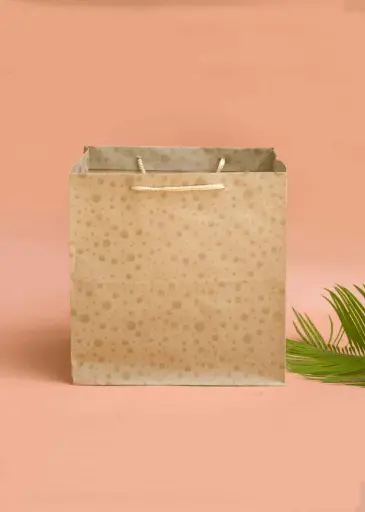 [H0404000000] H04 04 (8"x8"x8") Kraft Gift Bag | Perfect for Medium Items, Books, Accessories, Cosmetic Sets, Small Planters and Thoughtful Gifts