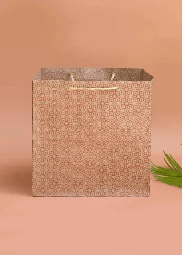 [H0408000000] H04 08 (8"x8"x8") Kraft Gift Bag | Perfect for Medium Items, Books, Accessories, Cosmetic Sets, Small Planters and Thoughtful Gifts