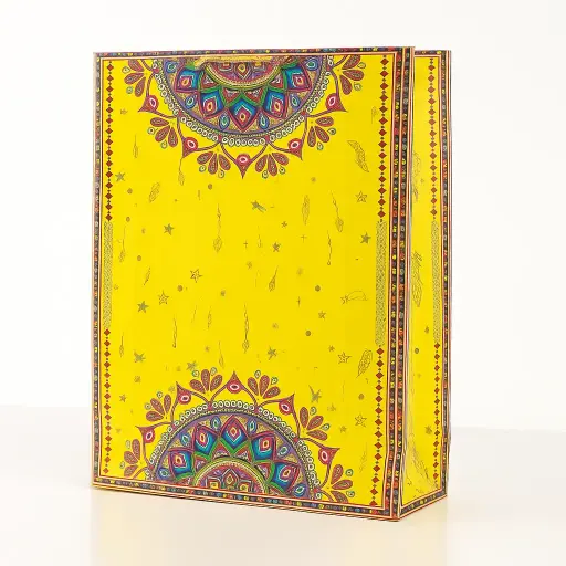 [H1602000000] H16 02 (4"x13"x17") Yellow Gift Bag | Ideal for  Apparel, Beauty Products, Birthday Gifts, Graduations, Special Occasions, Boutique Merchandise  