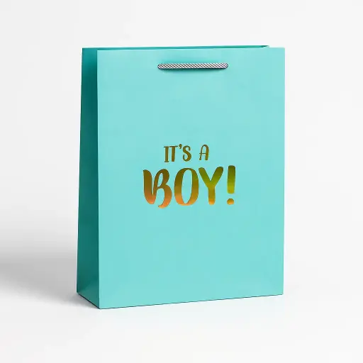 [H2622000000] H26 22 (4"x11"x14") "It's a Boy!" Gift Bag | Perfect for  Baby Boy, Baby Shower, Newborn Gifts, Special Occasion Gifting