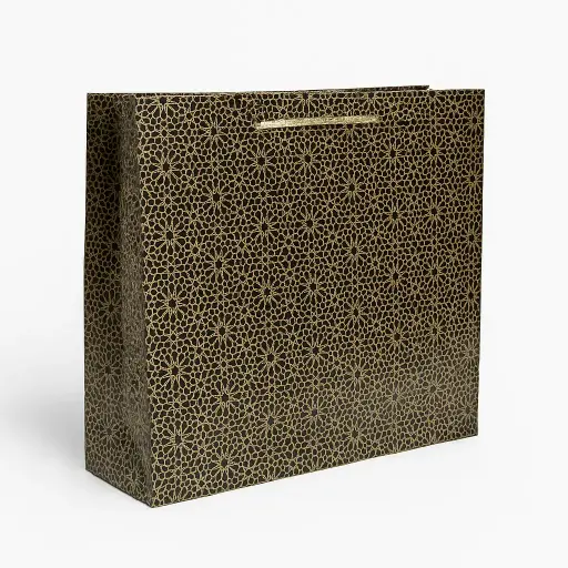 [H2802000000] H28 02 (5"x17.5"x13") Black & White Gift Bag | Perfect for  Birthday, Everyday Gifting, Wedding, Corporate, Special Occasion Gifting