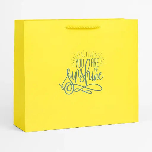 [H2817000000] H28 17 (5"x17.5"x13") Yellow Gift Bag | Perfect for  Wedding, Mothers Day, Friendship Day, Birthday, Special Occasion Gifting