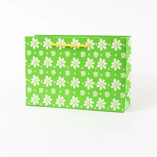 [H2908000000] H29 08 (3.5"x10.5"x7") Green Gift Bag | Perfect for  Birthday, Everyday Gifting, Wedding, Corporate, Special Occasion Gifting