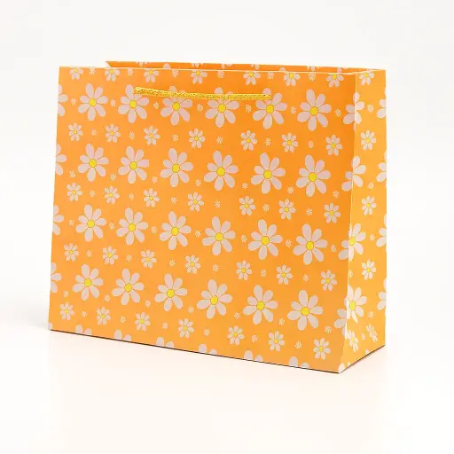 [H2909000000] H29 09 (3.5"x10.5"x7") Orange Gift Bag | Perfect for  Birthday, Everyday Gifting, Wedding, Corporate, Special Occasion Gifting