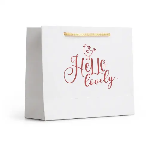 [H3025000000] H30 25 (2"x7"x5") White Gift Bag | Perfect for  Birthday, Everyday Gifting, Mothers Day, Special Occasion Gifting
