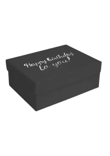 [B0903000000] B09 03 (6.5"x8.5"x3.5") Black Gift Box | Birthday Gift Box | Surprise Gift Box 