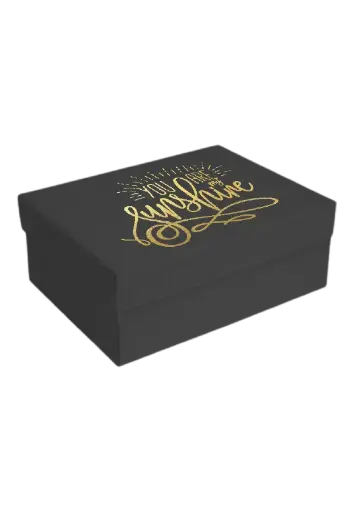 [B0904000000] B09 04 (6.5"x8.5"x3.5") Black Gift Box | Birthday Gift Box | Wedding Gift Box | Eid Gift Box