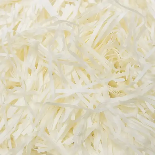 [SP01015OFFW]  SP01 Off-White Fine-Cut Shredded Paper | Decorative Void Filler for Hampers, Baskets & Gift Boxes