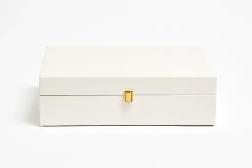 [B3579000000] B35 79 (11"x14"x4") White Wooden Gift Box | Graduation Gift Box | Luxury Packaging Solution | Valentines Gift Box | Wedding Gift Box