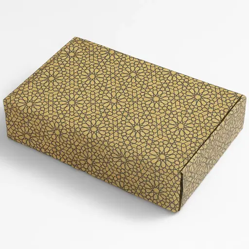 [BM0103BGLDN] BM01 03 Gold (5.5"x9"x2" ) | Luxury Gift Box | Eidi Box | Wedding Favor Box | Corporate Gift Box | Birthday Box