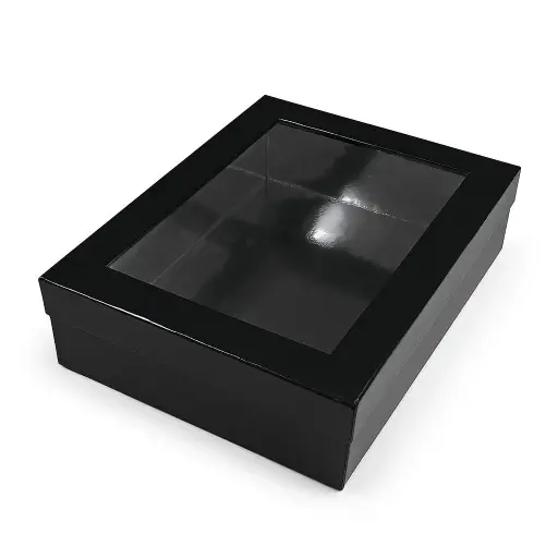 [B36SBLACK00] B36S BLACK (12"x16"x4") Window Display Gift Box | Birthday Gift Box | Eid Gift Box | Wedding Gift Box