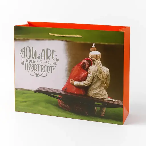 [H2808000000] H28 08 (5"x17.5"x13") Printed Gift Bag | Perfect for  Wedding, Engagement, Anniversary, Special Occasion Gifting, Valentine's Day