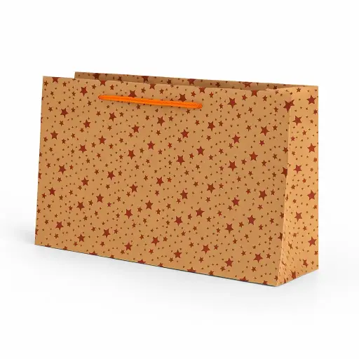 [H0910000000] H09 10 (9.5"x17"x7") Kraft Gift Bag | Perfect for Apparel, Gift Sets, Wedding Favors, and Presentation Packaging  