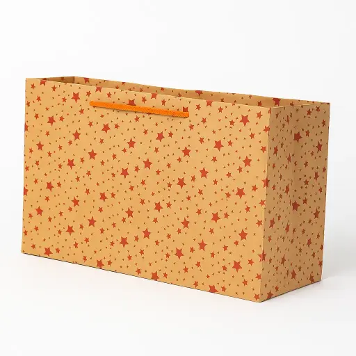 [H0911000000] H09 11 (9.5"x17"x7") Kraft Gift Bag | Perfect for Apparel, Gift Sets, Wedding Favors, and Presentation Packaging  