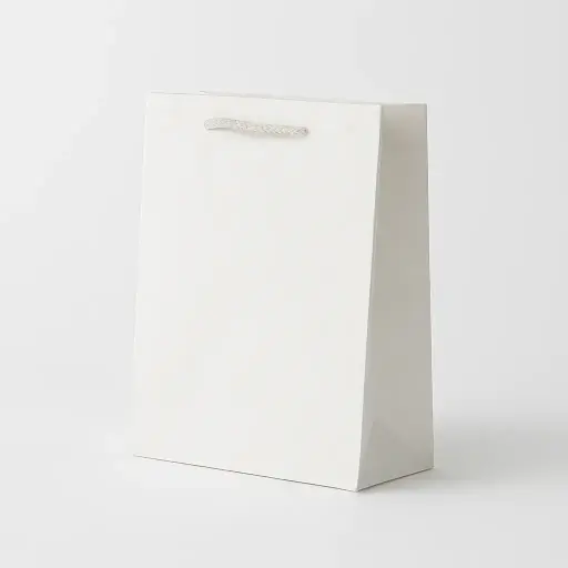[H1004000000] H10 04 (3.5"x7"x9") White Gift Bag | Perfect for Small Items, Apparel, Cosmetics, and Souvenirs