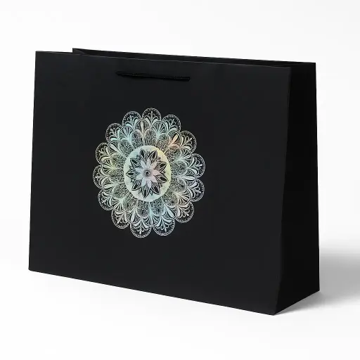 [H2831000000] H28 31 (5"x17.5"x13") Black Gift Bag | Perfect for  Birthday, Islamic Events, Wedding, Special Occasion Gifting