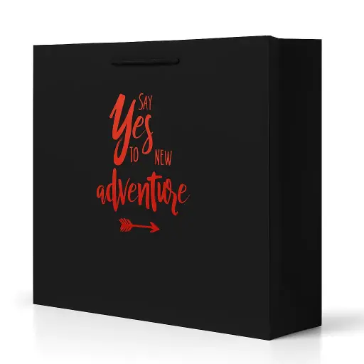 [H2834000000] H28 34 (5"x17.5"x13") Black Gift Bag | Inspirational Gift Bag | New Beginnings Gift Bag | Graduation Gifts | New Job Gifts