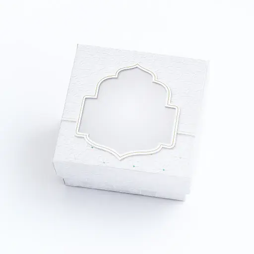 [B0204000000] B02 04 (3"x3"x2") White Gift Box | Nikkah Gift Box | Wedding Gift Box | Favor Box | Eid Gift Box