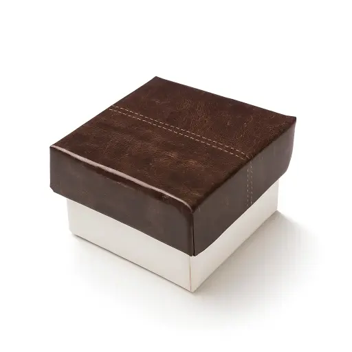 [B0104000000] B01 04 (2"x2"x1.5") White & Brown Gift Box | Birthday Gift Box | Wedding Gift Box | Favor Box | Eid Gift Box
