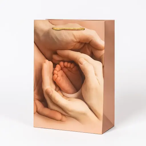 [H2711000000] H27 11 (3.5"x7"x11") Printed Gift Bag | Perfect for  Gender Reveal, Baby Shower, Newborn Gifts, Special Occasion Gifting