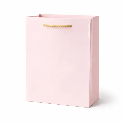 [H0203PINK00] H02 03 (5"x5"x6") Pink Plain Gift Bag | Perfect for Jewelry, Small Accessories, Favors, and Miniature Gifts