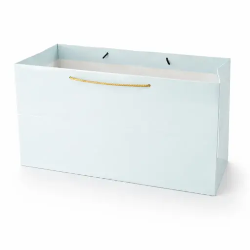 [H0704BLUE00] H07 04 (7"x14"x7") Blue Plain Gift Bag | Perfect for Apparel, Gift Sets and Special Occasion Presents