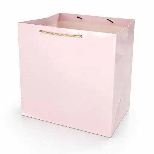 [H0802PINK00] H08 02 (10"x11"x10") Pink Plain Gift Bag | Perfect for Medium to Large Items, Apparel, Home Goods and Special Occasion Gifts