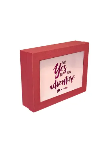 [B3633000000] B36 33 (12"x16"x4") Red Window Display Gift Box  | Promotion Gift Box | Proposal Gift Box
