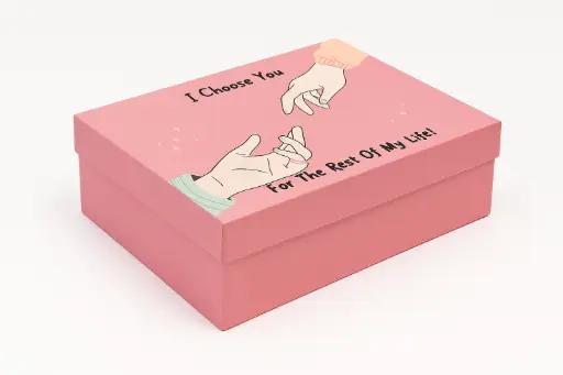 [B3511000000] B35 11 (11"x14"x4") Pink Gift Box | Romantic Gift Box |  Engagement Gift Box | Wedding Gift Box, | Anniversary Gift Box | Valentine Gift Box | Couple Gift Box 