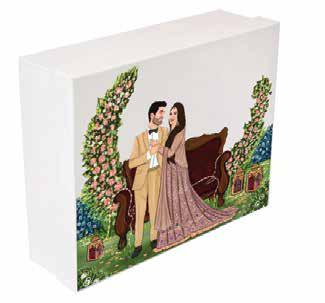 [B3541000000] B35 41 (11"x14"x4") White Gift Box | Wedding Gift Box | Romantic Gift Box | Anniversary Gift Box | Engagement Gifts | Couple Gifts