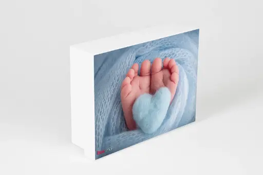 [B3553000000] B35 53 (11"x14"x4") White & Blue Gift Box | Newborn Baby Boy Gift Box | Baby Shower Gift Box | Baby Essentials Packaging | Gender Revel Gift Box