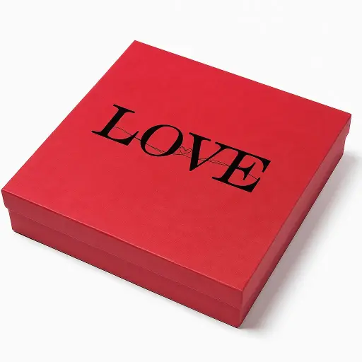 [B2310000000] B23 10 (12"x12."x2.5") Red "LOVE" Gift Box | Romantic Gift Box | Valentine's Day Gift Box | Anniversary Gift Box | Wedding Gift Box | Engagement Gift Box 